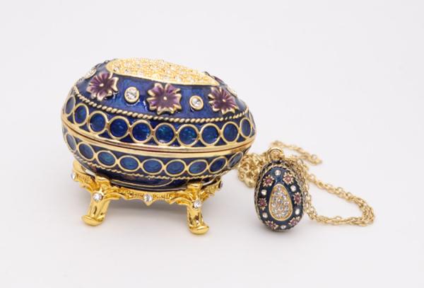 European Easter Egg Jewelry Box Jewel Storage Organizer Event Home Decor Easter Egg Jewelry Box Enamel Trinket box