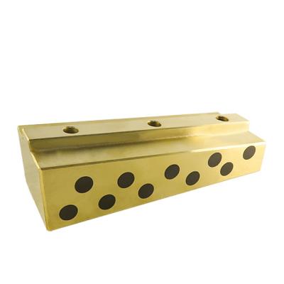 Customized Non-Elevation Force Yellow Graphite Bronze Plastic Mold Self-Lubricating Plate, Oil-Free Bushing