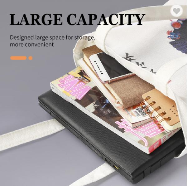 Heavy Duty Plain Thick Canvas Bag For Custom Shopping Canvas Tote Bags Bulk Shopping Bag For Crafts With DIY Reusable Grocery Bag