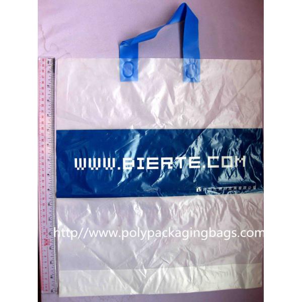 Замороженные полиэтиленовые пакеты/мягко напечатанный мешок ручки петли с логосо