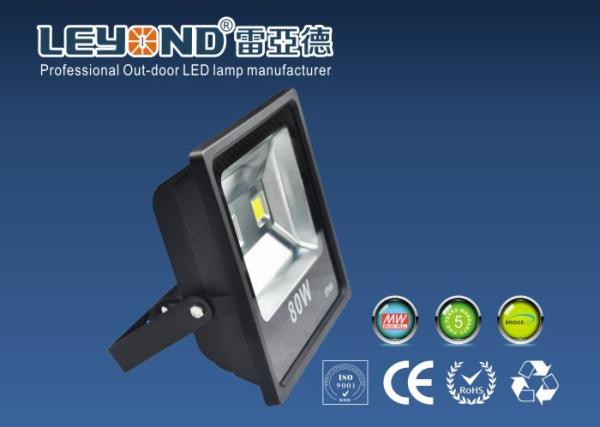80W SlimLine Flood Light Epistar COB Waterproof LED Flood Lights Waterproof  White 6000K