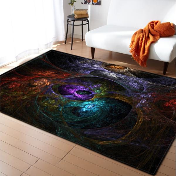 Landscape Cartoon Bedroom Floor Carpets Rug Under Dining Table Machine Washable
