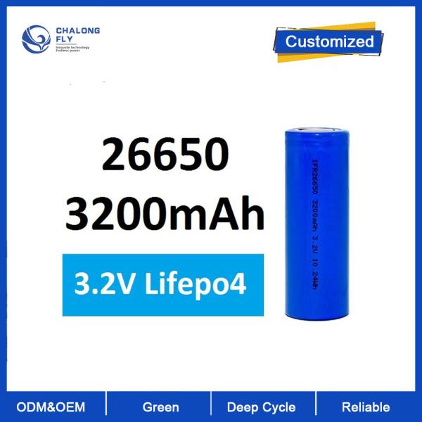26650リチウム イオン電池の細胞3.2V 3200mAh Lifepo4