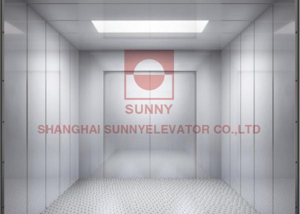 5000kg Customized Machine Room Commercial Cargo Lifts 12 Months Warranty