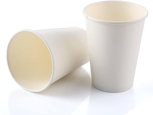 Coffee Cups Disposable Dinnerware Sets White Water Paper Cups Disposal Tableware