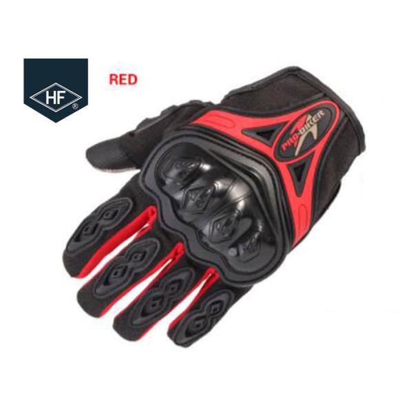 Riding Aftermarket Motorcycle Accessories Red Blue Touch Finger Full Finger Motorcycle Gloves