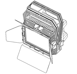 Dmx 160w вело этап театра студии светлый освещая 120° 371x210x400MM