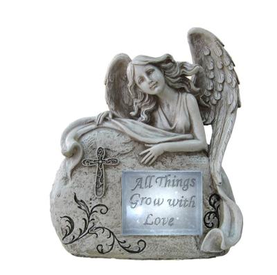Customized Classical Angel Love Garden Solar Light Ball For Garden Ornaments