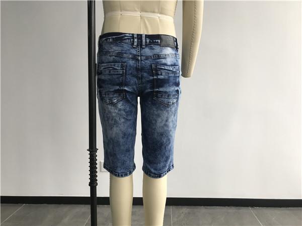 Fashion Mens Denim Jacket And Jeans Medium Wash Bermuda Jean Shorts TW81224