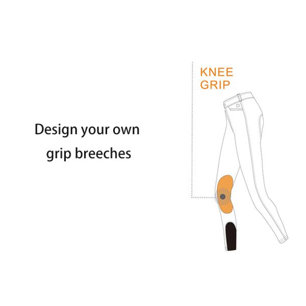 Children's Horse Riding Breeches Non Slip Anti Wear Knee Silicone Equestrian Pants