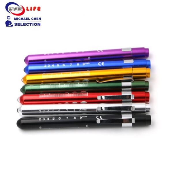 Subministros médicos médicos amarelos de Pen Torch Light Nurse Diagnostic Penlight Homecare 13.4cm