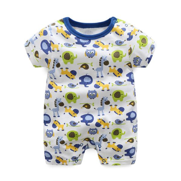 pureborn Newborn Baby Short Sleeve Bodysuit Romper Outfits for Baby Boys and Girls Summer