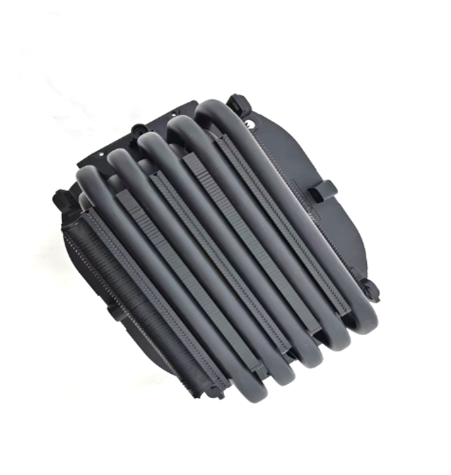 6 Heat Pipe Down Blow CPU Heatsink, Black U Shape Heat Pipe Aluminum Fin Heatsink For ITX Mini PC Cooling