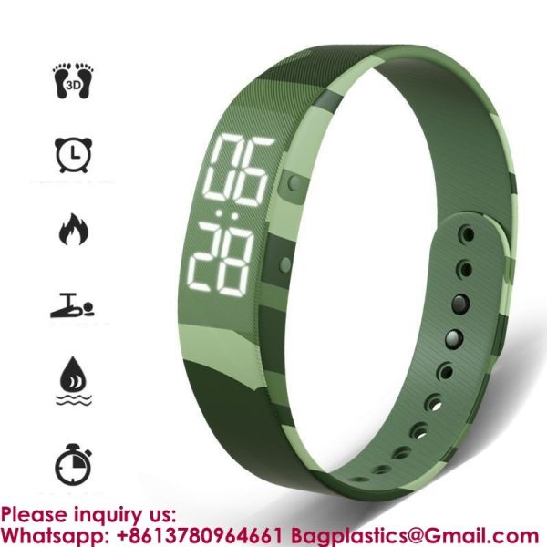 Manufacture Smart Bracelet Fitness Watch Alarm Clock Step Counter Smart Wristband Sport Sleep Monitor Smartband Vibrating Alarm Wristband Electric Clock Watch Shock Silent Sleeps Wrist Sleep Bracelet