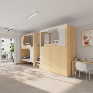 Support customization Steel Double Layer Bunk Bed Steel Used Bunk Bed Frame