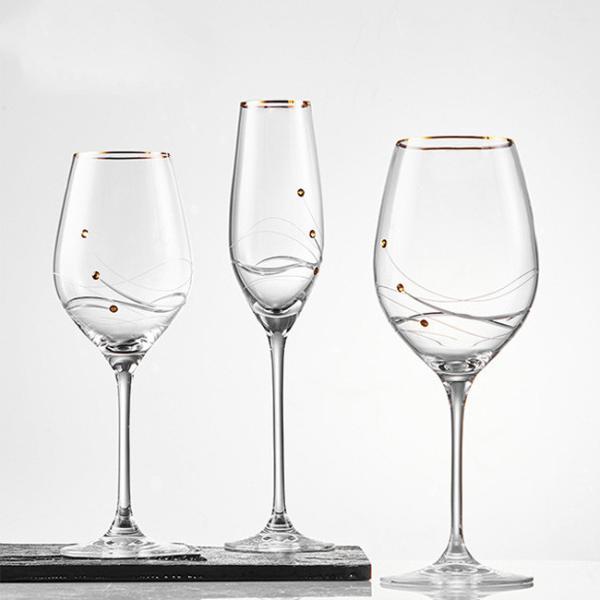 Professional Customized Popular Clear Crystal Champagne Flute Glass Gift