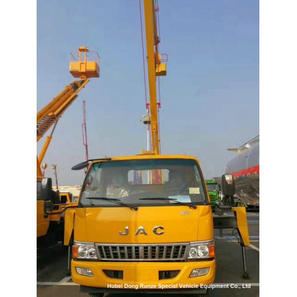 Hydraulic Rising Truck Mounted Aerial Platform , 16-18 Meter High Altitude Trucks