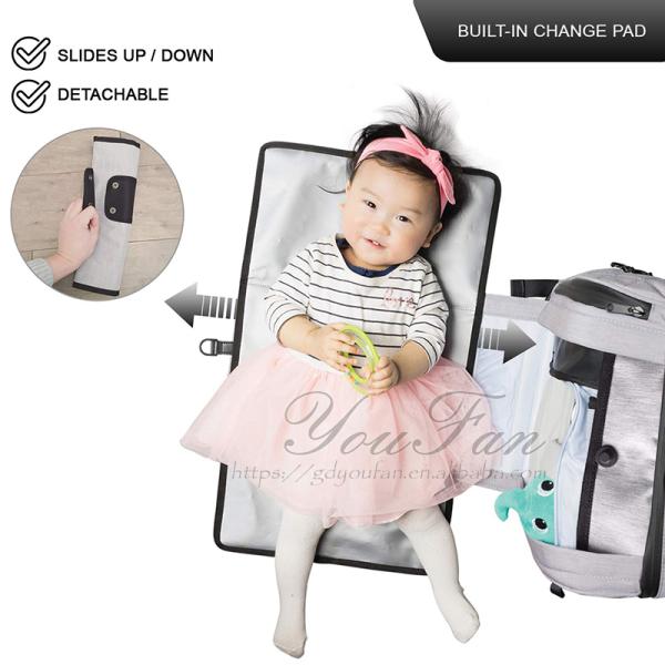 Large Capacity Backpack Private Label Diaper Bag