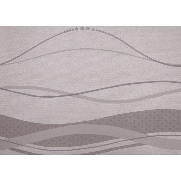 Grey Removable Wall Coverings Contemporary Bedroom Wallpaper With Curve Line Pattern