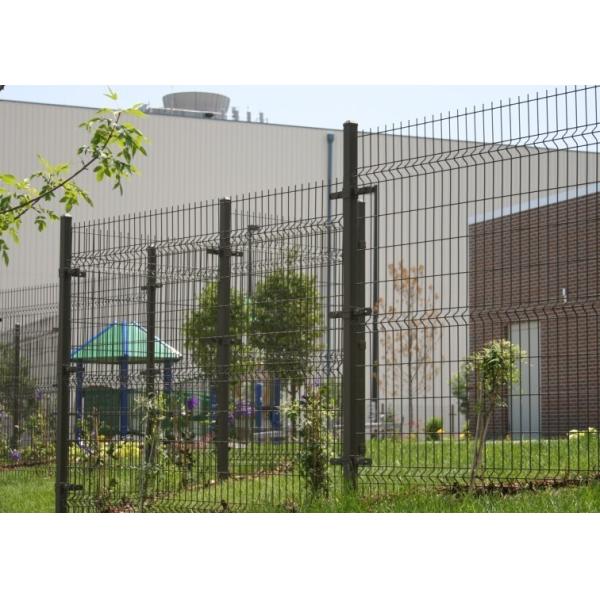 3d Curved 4m Metal Mesh Fence Security For Public Buildings