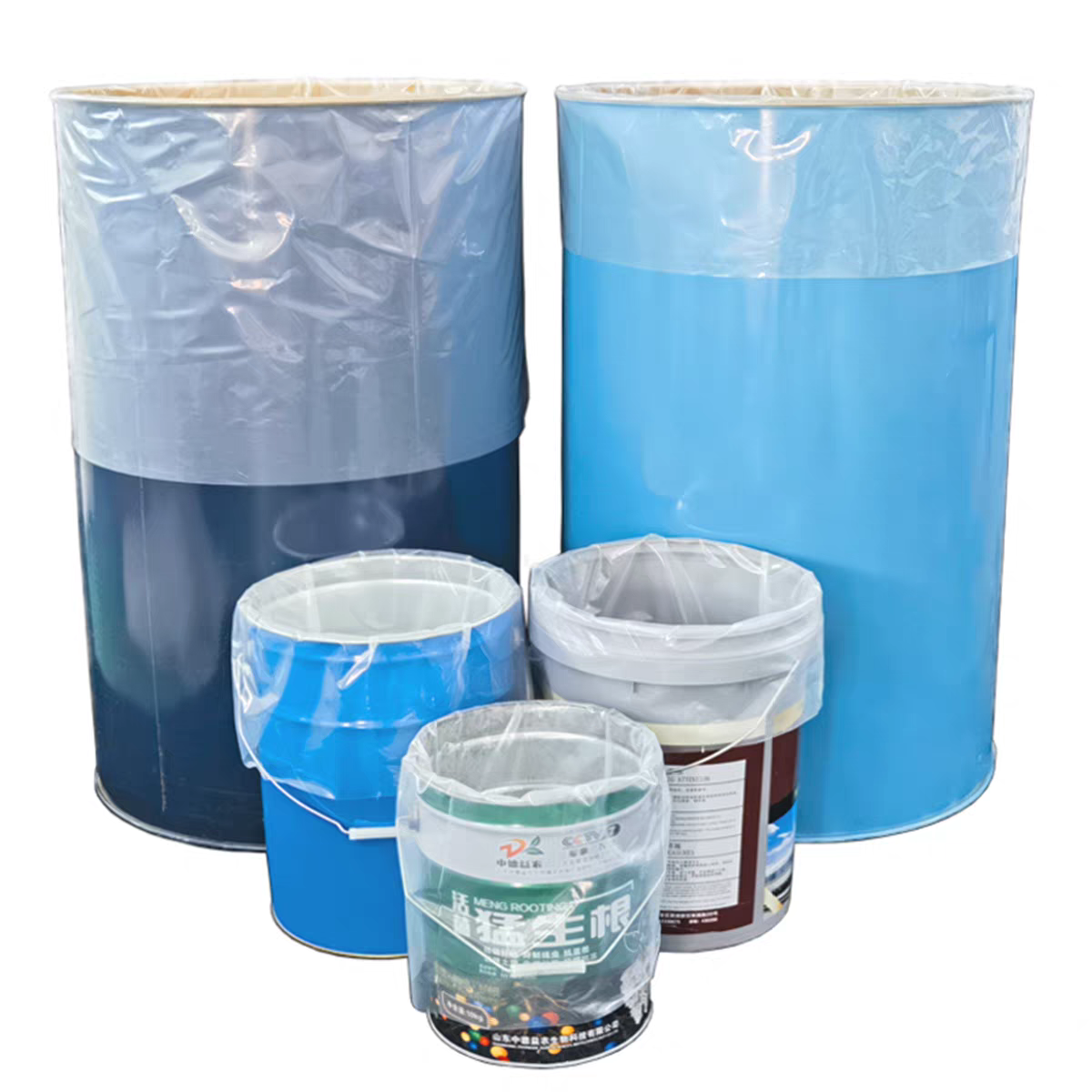 Clear Flat PE Plastic Liner Bag  Moisture-Proof Food Grade for Cardboard Chemical Drum Liner