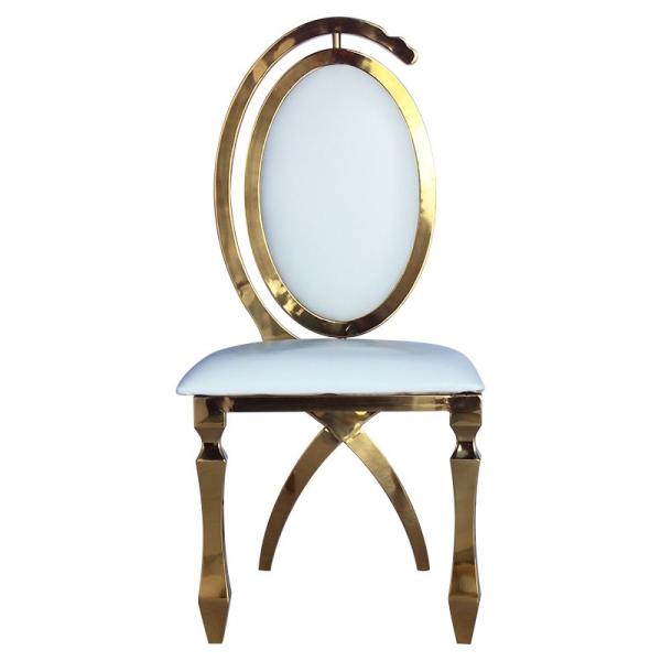 Gráfico China mais recente popular cadeira de aço inoxidável real móveis de casamento evento banquete cadeira sala de jantar casa