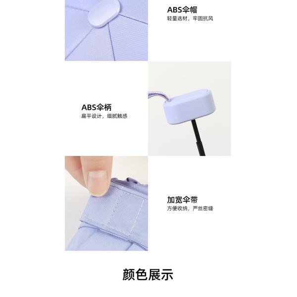 Mini Travel Compact Windproof Umbrella Small Folding Lightweight Sun & Rain Umbrellas with UV Protection