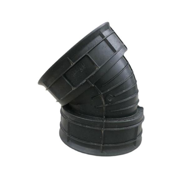 45 90 cotovelo ondulado da tubulação do calibre dos encaixes de tubulação 300mm do HDPE do grau com anel de borracha