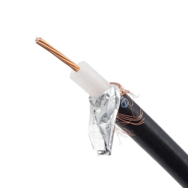 Cabo coaxial de aço folheado de cobre puro da tevê RG6 para trabalhos em rede
