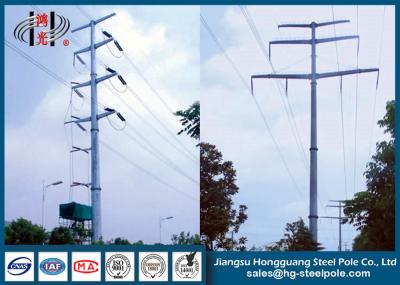 escadas de escalada galvanizadas 220KV de Pólo da transmissão de energia elétrica poligonal