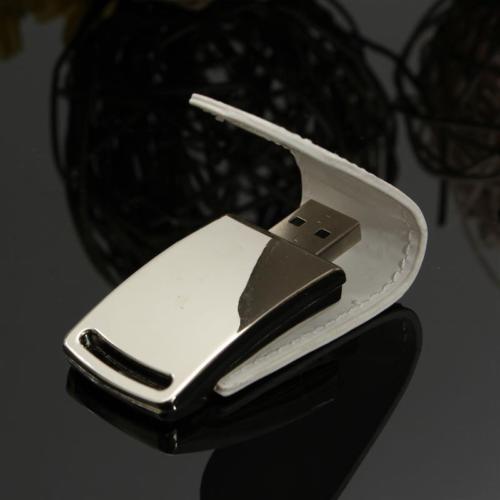 OEM Leather USB Flash Pen Drive 4GB 8GB 16GB 32GB Pendrives with Custom Logo