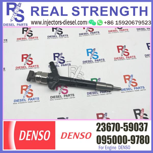 O injetor de combustível comum do trilho do inyector diesel provê de bocal 23670-51031 23670-59037 09500-9780 para o Toyota Land Cruiser 200 V8
