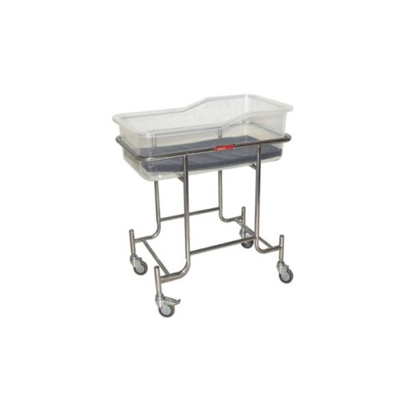 Pediatric Hospital Baby Bed For Infant , Hospital Baby Cot With Four Wheels