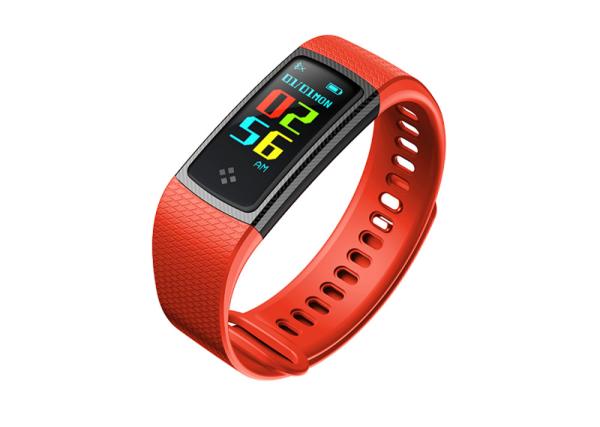 color screen smart bracelet  supporting 10 languages gravity sensor synchronize data to APK/APP