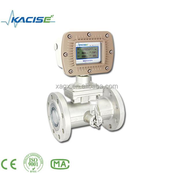 SS304 Housing Material Gas Turbine Flow Meter with ExdIIBT6 Explosive-proof and ±0.75% Accuracy Digital Turbine Flowmeter