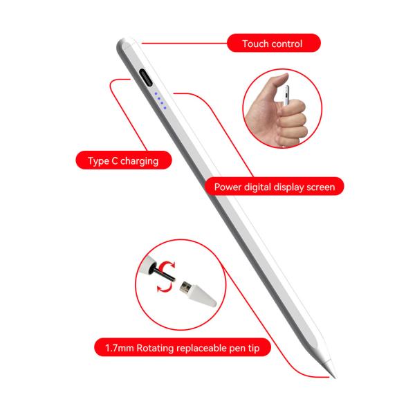 Estilete ativo pintado Pen For Touch Screens do lápis de alumínio do estilete de Digitas