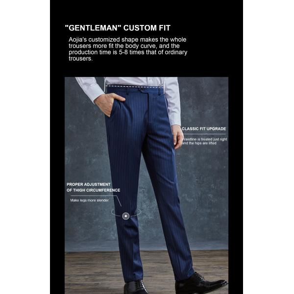 Передний стиль плоский 50% шерсти обычный тонкие стройные чино брюки мужские мужские деловые брюки