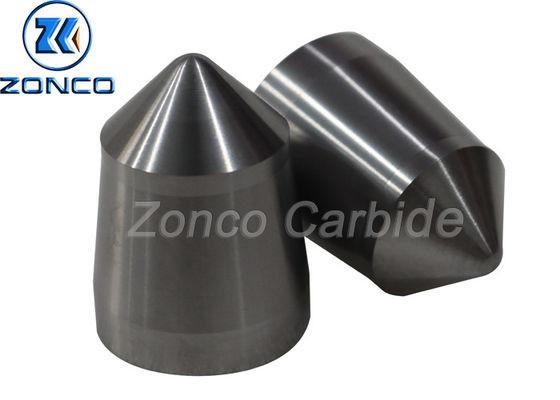 Tungsten Carbide Conical Mining Button Silver Color Customized