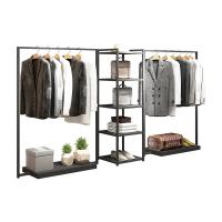 Présentoir de tissu d'acier inoxydable pour le support décoratif d'habillement de tuyau de boutique de magasin