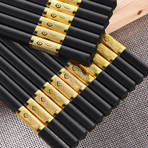 Gold Plated Sushi Chop Sticks Tableware And Utensils Chopsticks Sushi