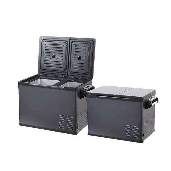 30L/40L/50L Portable Car Refrigerator with Dual Temperature Control and 45W Compressor