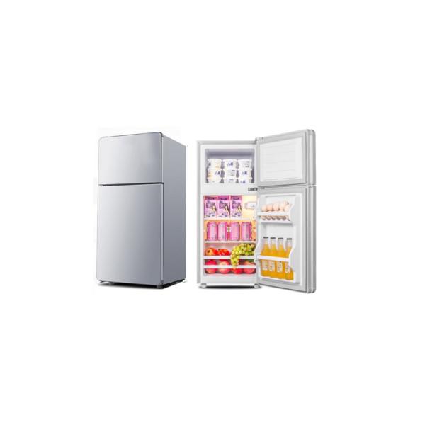 2.8ft Silver 2.5 Cu Ft Double Door Mini Refrigerator ODM