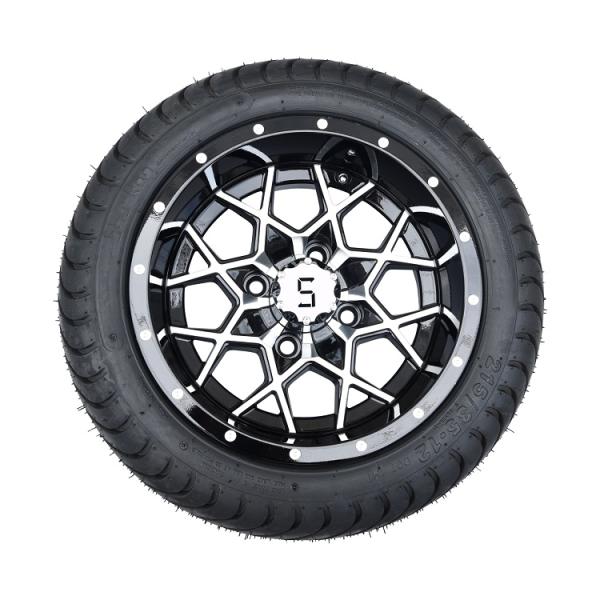 215/35-12 Уличные шины и 12 дюймовые колеса для гольф-кошачек 4 PLY DOT