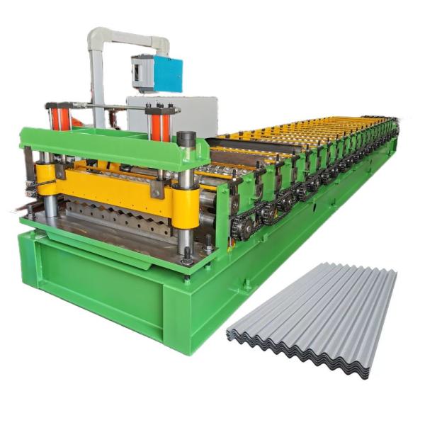 Ondulado 48 18 7/8 глубокая рифленая плитка панели стены крыши металлического листа Nu-волны делая крен формируя машину