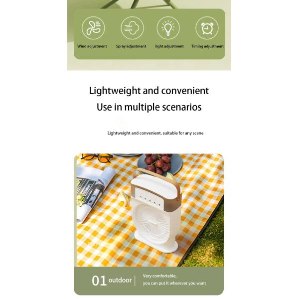 Mini Rechargeable Standing Ductless Industrial Outdoor Smart Cooler Room air Conditioner Humidifier Water Mist Fan