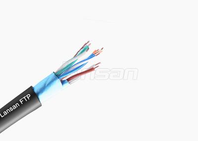 Ftp contínuo 0.50mm 305 m de alumínio folheado de cobre do PVC Cat5e Lan Cable dos trabalhos em rede/rolo