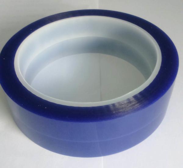 Economy grade PET Silicone Tape Single Adhesive Side , Blue Adhesive Tape For Spray Masking