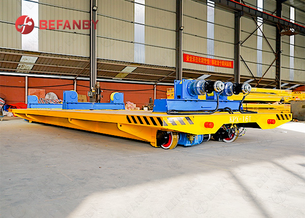 16T Load Capacity Customized Roller Frame Battery Transfer Cart for Rail Material Handling