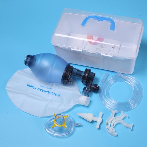 Medical pvc different sizes S/ M/ L baby infant adult use ambu bag manual cardiopulmonary resuscitator