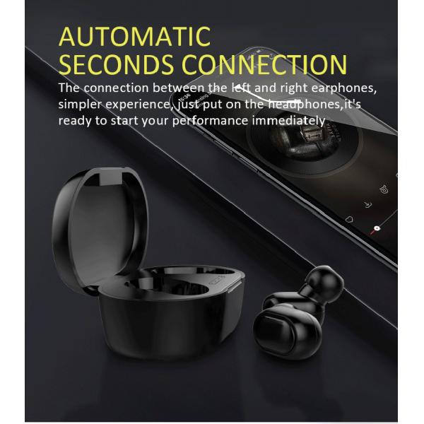 Wireless Earphone In Ear TWS Stereo Gaming Earbuds Bluetooth 5.0 Waterproof IPX-5 with 1-3 Hours Battery Charging Time